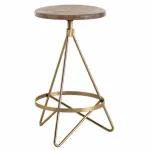 Барный стул Industrial Vintage Brass Iron Swivel Bar Stool