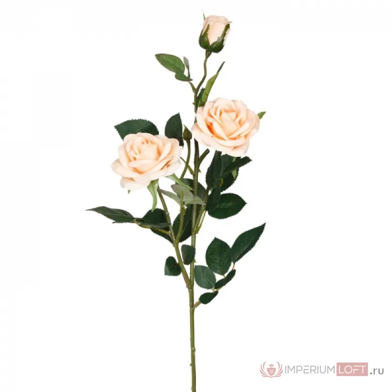Декоративный искусственный цветок Large Branch Creamy Rose от ImperiumLoft