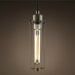Подвесной светильник Loft Industrial Edison Cage Vetrical Momo от ImperiumLoft