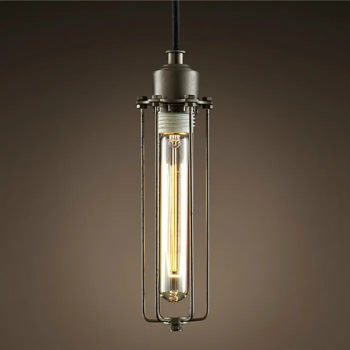 Подвесной светильник Loft Industrial Edison Cage Vetrical Momo от ImperiumLoft