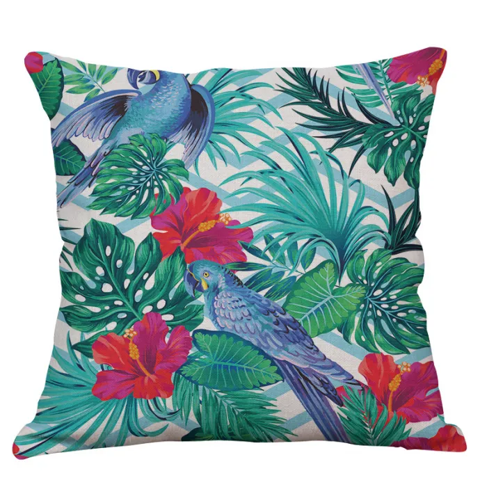 Декоративная подушка Tropical birds от ImperiumLoft