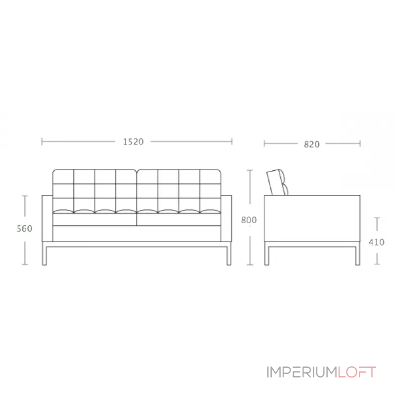 Диван Florence Knoll Settee