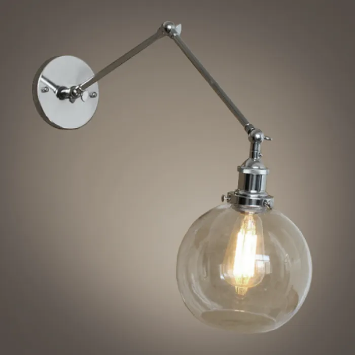 Бра Round Iron Joints Chrome от ImperiumLoft