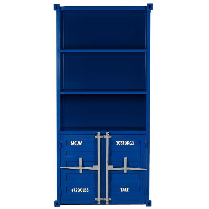 Книжный шкаф Sea Container Bookcase Blue от ImperiumLoft