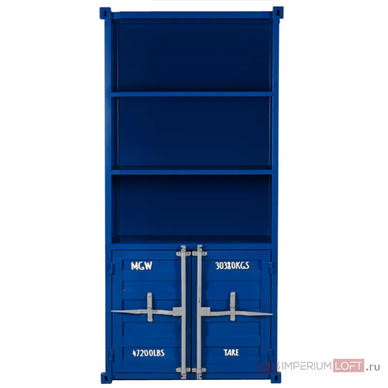 Книжный шкаф Sea Container Bookcase Blue от ImperiumLoft