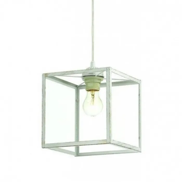 Подвесной светильник Loft Industrial Ortogonal Pendant Cube White от ImperiumLoft