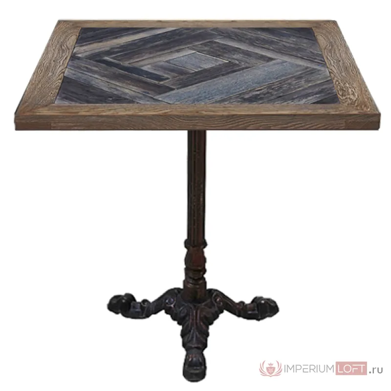 Стол для ресторана Cast iron and Wood restaurant table square от ImperiumLoft