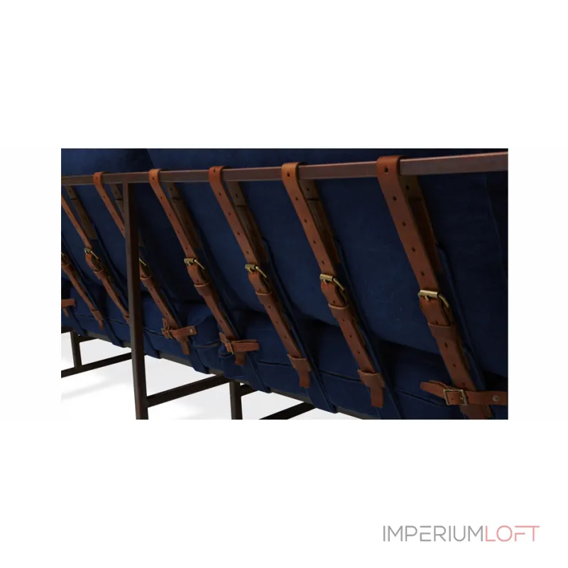 Двухместный диван Indigo Denim and copper Two Seat Sofa