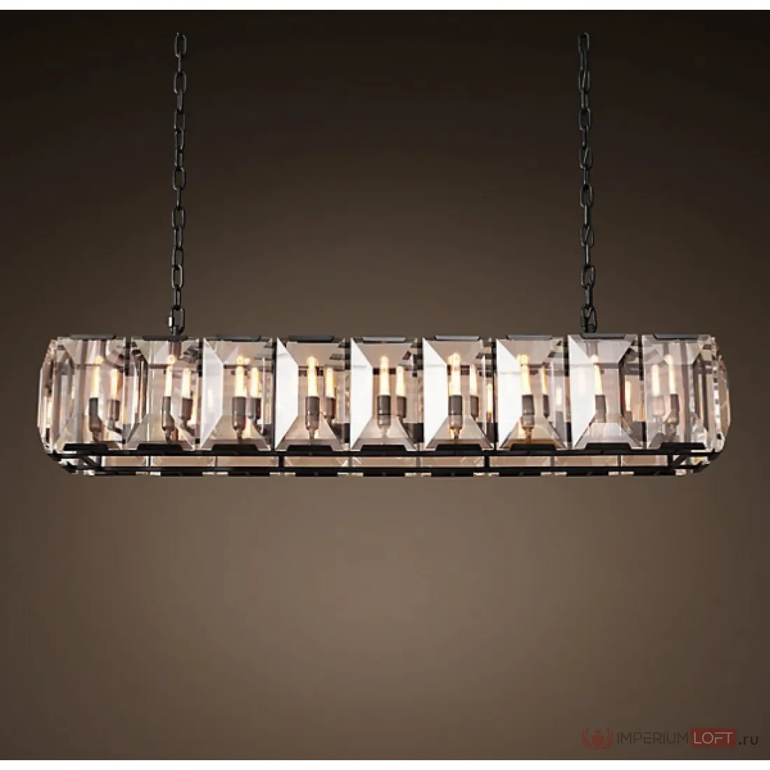 Люстра rh Harlow Crystal Square Chandelier 18