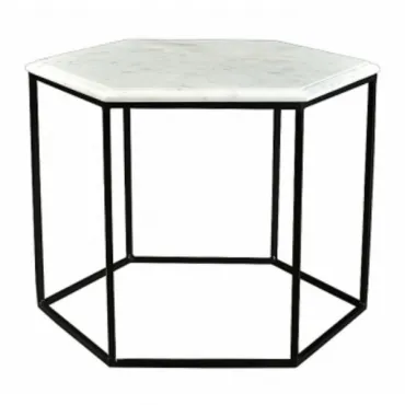 Кофейный столик Hexagon White Marble