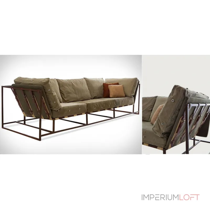 Диван Inheritance Sofa Olive Military Fabric