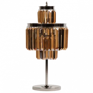 Настольная лампа 1920S Odeon Cognac Glass Table Lamp Three-Level