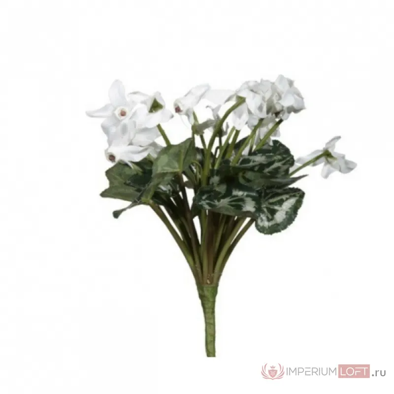 Декоративный искусственный цветок White Cyclamen от ImperiumLoft