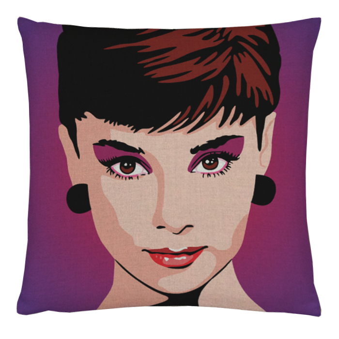 Декоративная подушка Audrey Hepburn #2 от ImperiumLoft