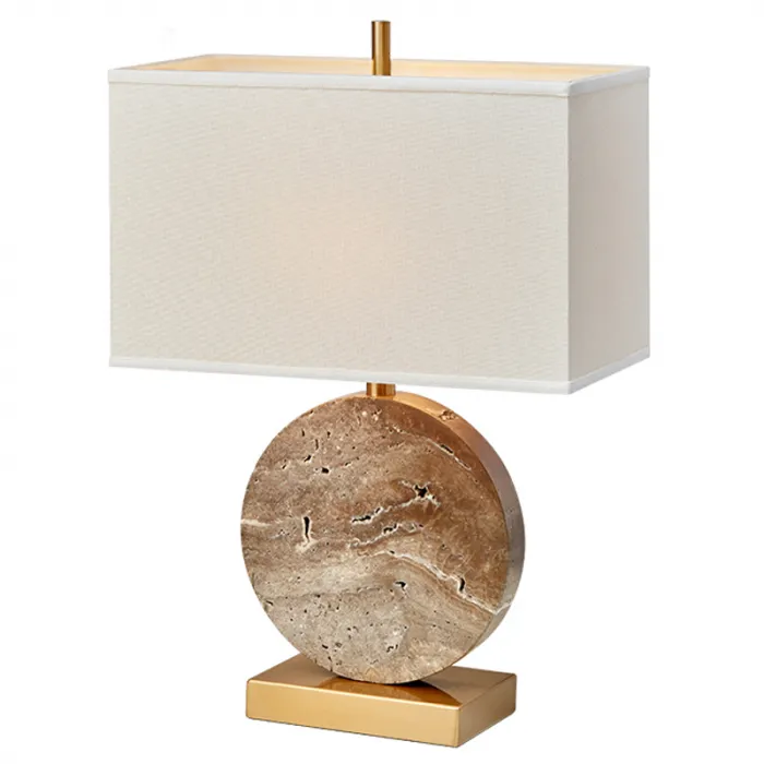 Настольная лампа Lua Grande Table Lamp beige marble от ImperiumLoft