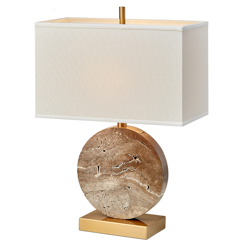 Настольная лампа Lua Grande Table Lamp beige marble от ImperiumLoft