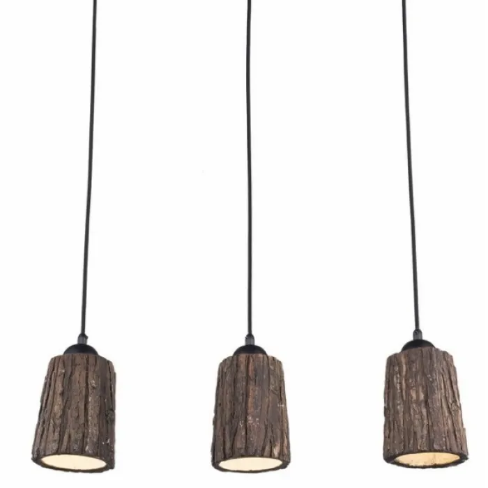 Люстра Wood Log Pendant 3 от ImperiumLoft