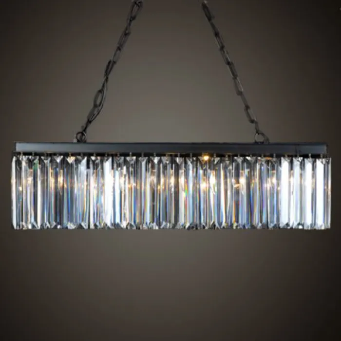 Люстра RH 1920 s ODEON Clear Glass Iron 90 от ImperiumLoft