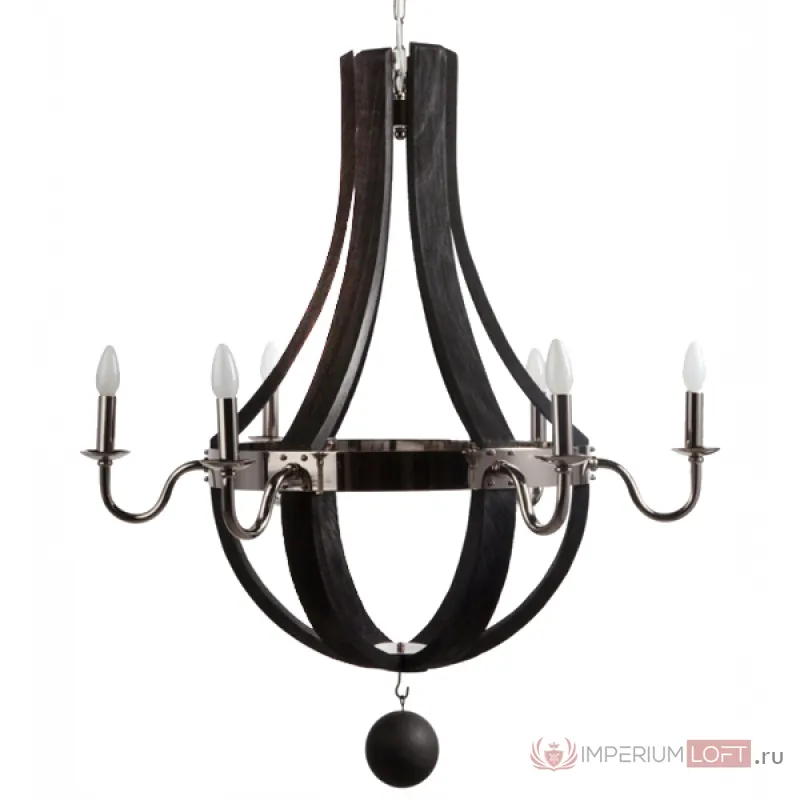 Люстра RH Wine Barrel chandelier Polished nickel от ImperiumLoft