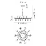 Люстра AXO Light Spillray lamps 20 от ImperiumLoft