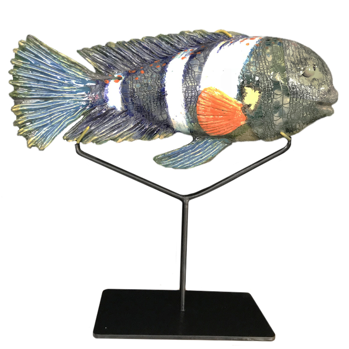 Статуэтка на подставке Orange Spot Fish от ImperiumLoft