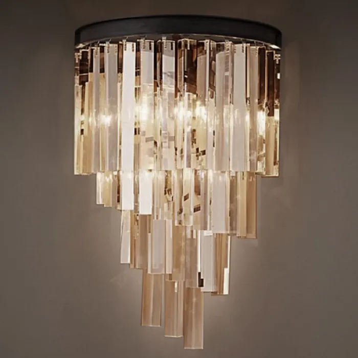 Бра RH Helix Glass Odeon Crystal Amber от ImperiumLoft