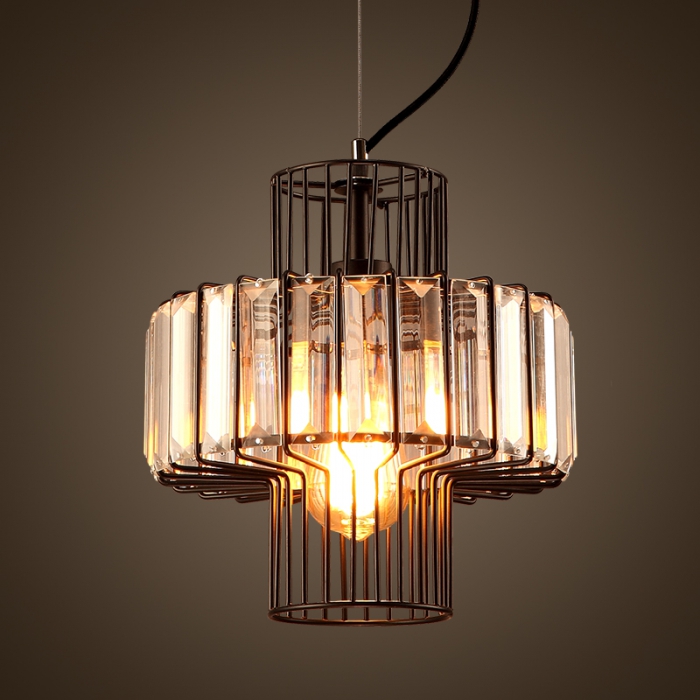Подвесной светильник Glass Plate Pendant #3 от ImperiumLoft