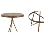 Барный стул Industrial Vintage Brass Iron Swivel Bar Stool