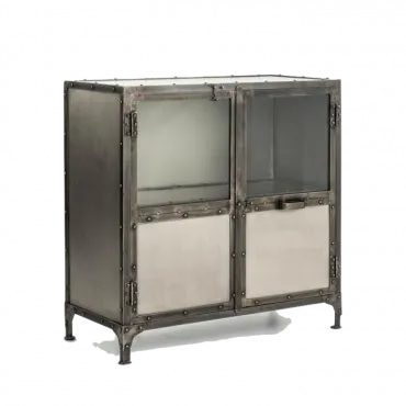 Комод Industrial Steampunk Nickel 2 Door Cabinet