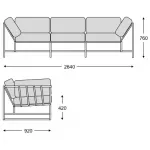 Диван Inheritance Sofa Olive Military Fabric от ImperiumLoft