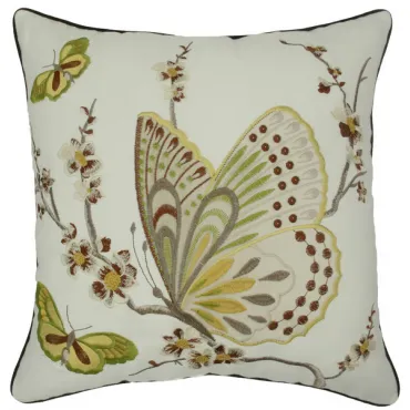Декоративная подушка Вышивка butterfly