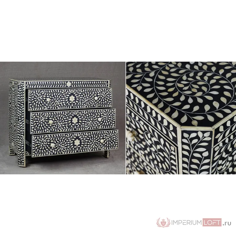 Комод Inlaid Bone Flowers от ImperiumLoft