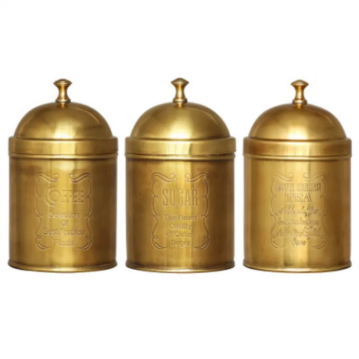 Набор банок Kitchen Canister Sets Brass от ImperiumLoft