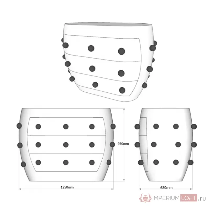 Комод Kelly Wearstler POD Commode от ImperiumLoft