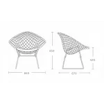 Кресло Bertoia Diamond Chair