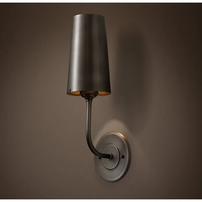 Бра RH Modern Taper Sconce with Metal Shade от ImperiumLoft