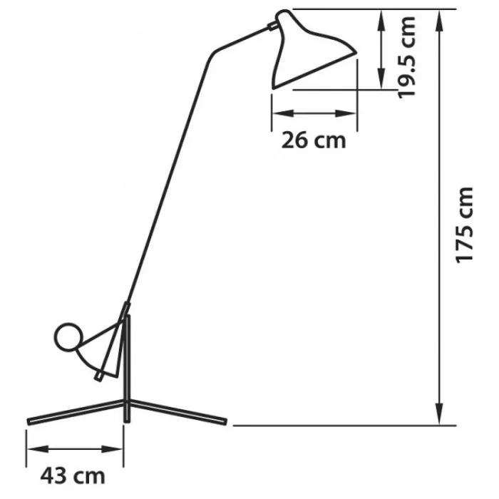 Торшер Lampara Tripod Floor Lamp от ImperiumLoft