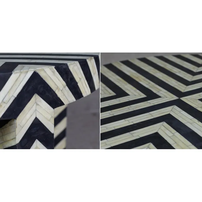 Кофейный стол Inlaid Bone Zigzag от ImperiumLoft