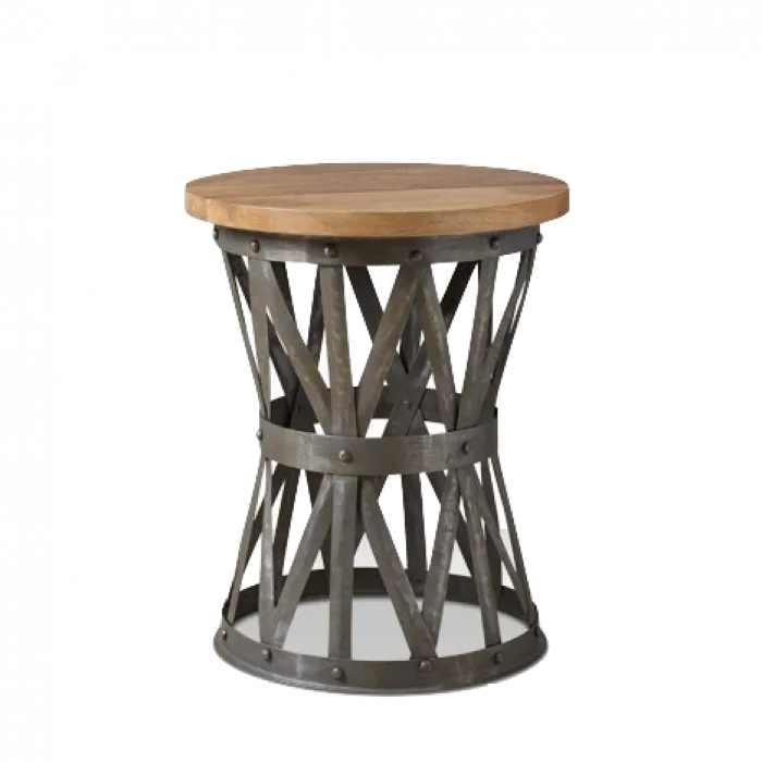 Журнальный стол Industrial Rust Barrel 40 Table от ImperiumLoft