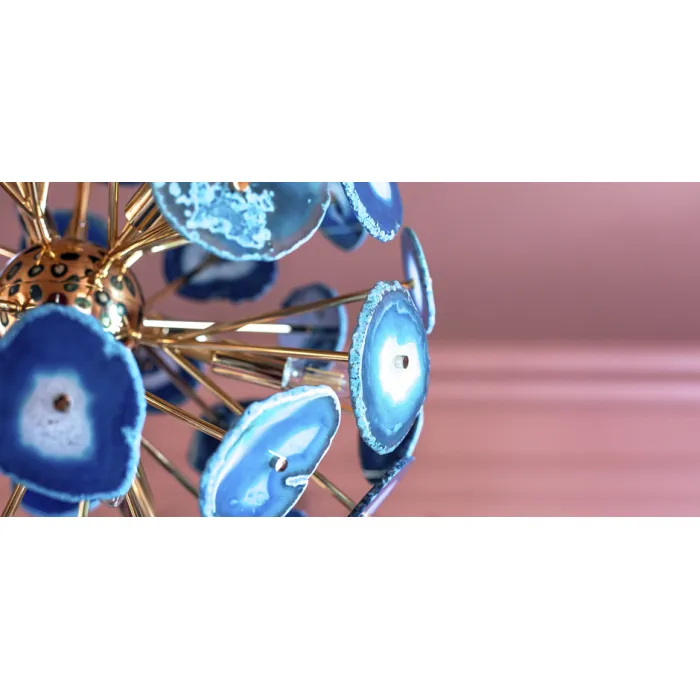 Люстра BRANQUINHO CHANDELIER AGATE blue от ImperiumLoft