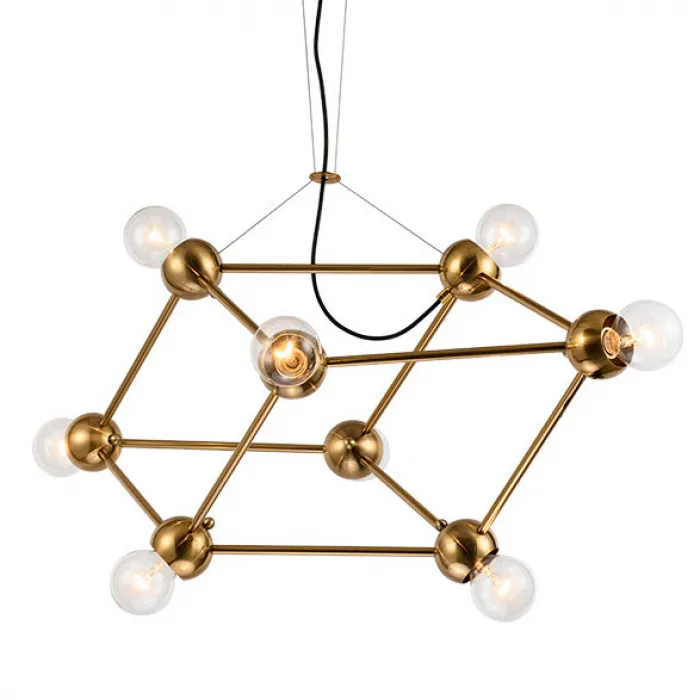 Люстра Molecule Gold Chandelier от ImperiumLoft