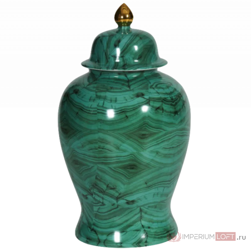 Ваза с крышкой Malachite Vase от ImperiumLoft