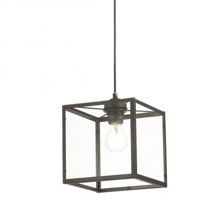 Подвесной светильник Loft Industrial Ortogonal Pendant Cube Brown от ImperiumLoft
