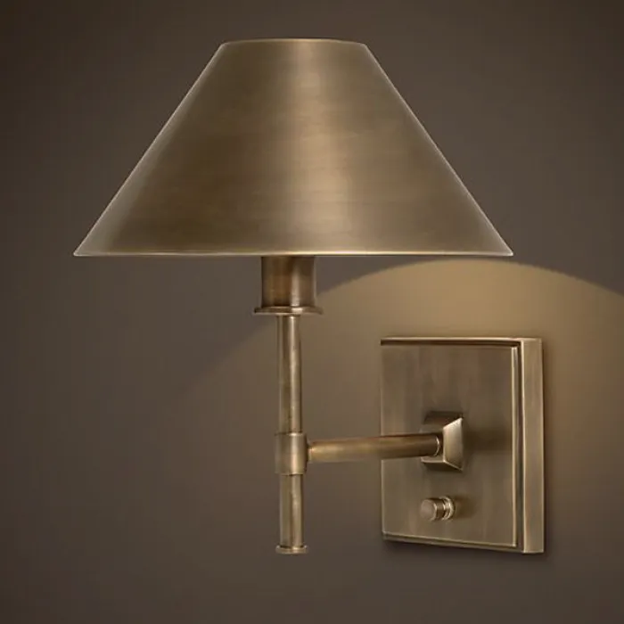 Бра Restoration Hardware Petite Candlestick Sconce Vintage Brass от ImperiumLoft