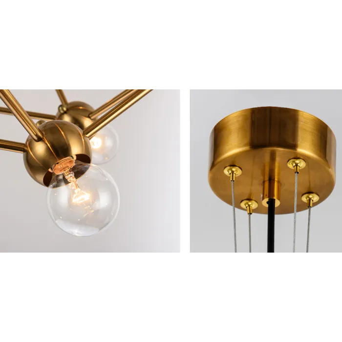 Люстра Molecule Gold Chandelier от ImperiumLoft