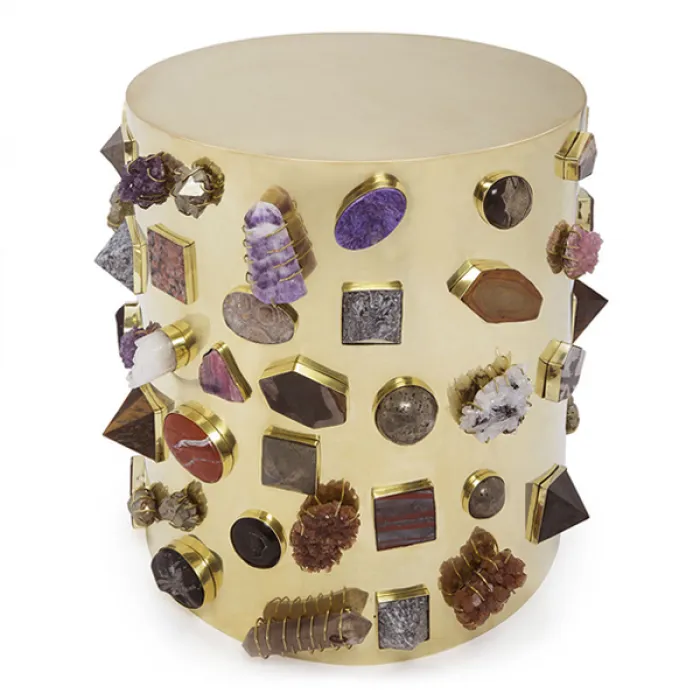Табурет с полудрагоценными камнями Kelly Wearstler BEJEWELED STOOL от ImperiumLoft