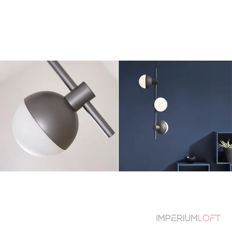 Подвесной светильник FRANDSEN CPH Fabian Vertical Chandelier Matte Black