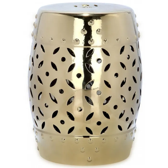 Керамический табурет Coin Lattice Garden Stool - Gold от ImperiumLoft
