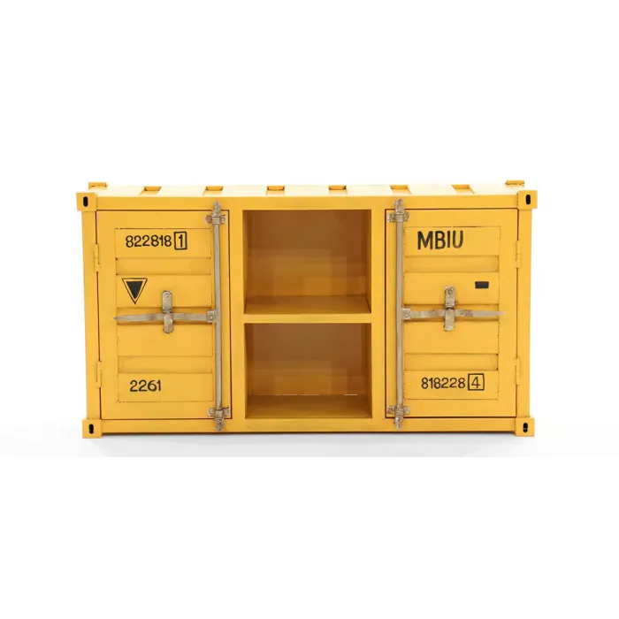 ТВ тумба Loft TV container yellow от ImperiumLoft