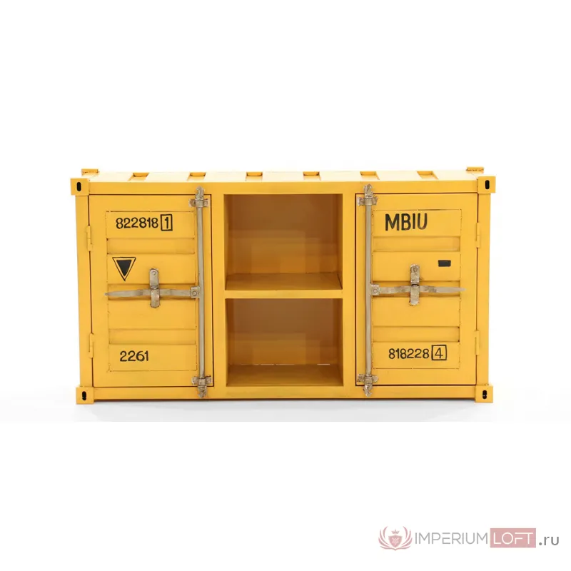ТВ тумба Loft TV container yellow от ImperiumLoft